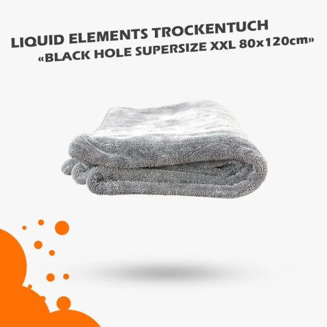 Liquid Elements Black Hole Supersize XXL 120x80cm 1300GSM, Trockentuch