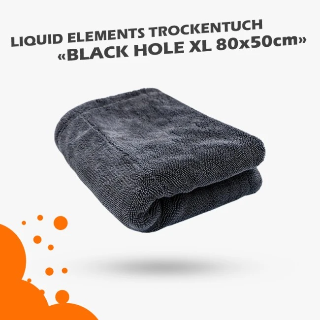 Liquid Elements Black Hole XL 80x50cm 1300GSM, Trockentuch