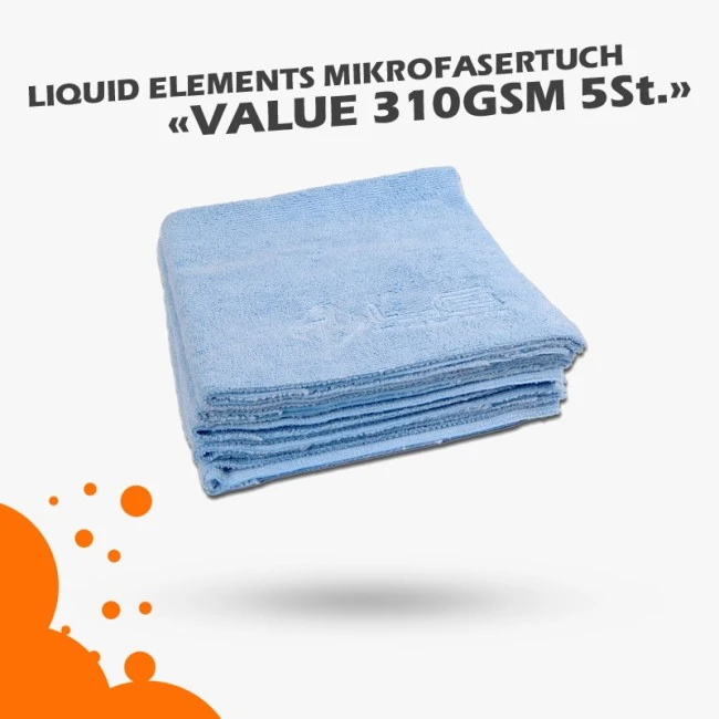 Liquid Elements Mikrofasertuch Value 40x40cm 310 GSM 5Stk.
