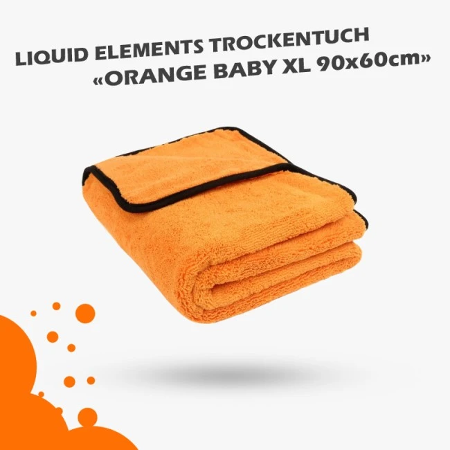Liquid Elements Orange Baby XL 90x60cm 800GSM, Trockentuch