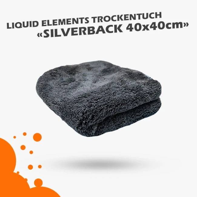 Liquid Elements Trockentuch Silverback 40x40cm 1200GSM