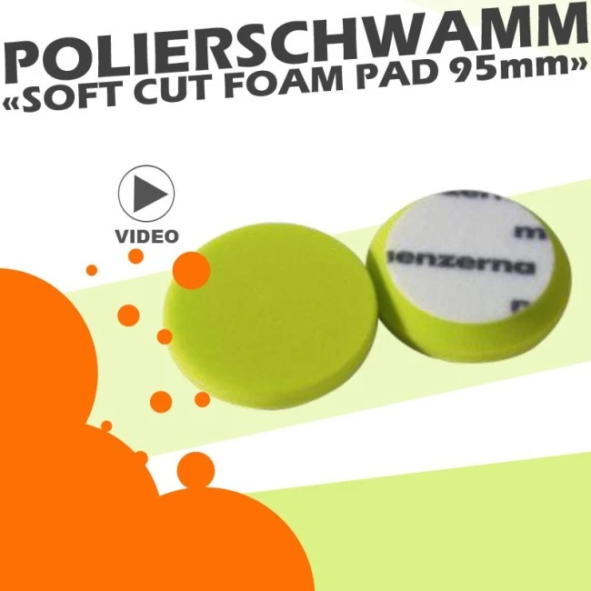 Menzerna Soft Cut Foam Pad Grün 95mm